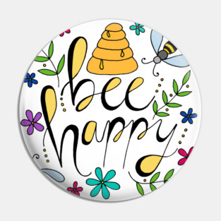 Bee Happy Pin