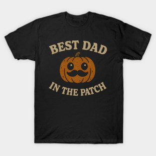 Best Dad in the Patch Pumpkin Halloween Family Graphic T-Shirt
