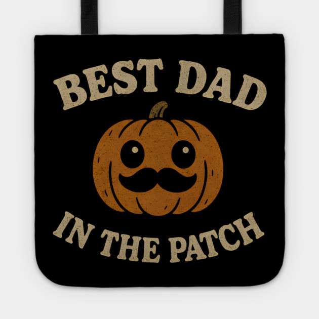 Best Dad in the Patch Pumpkin Halloween Family Graphic Tote by MakerMind8.2
