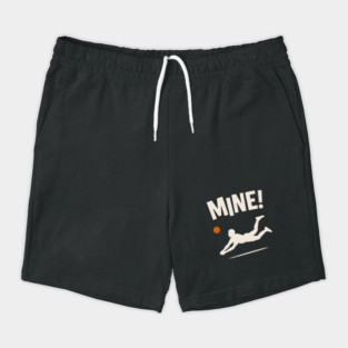 Mine Volleyball Diving Player Funny Sports Graphic Shorts