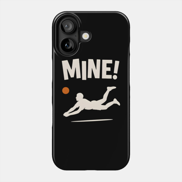 Mine Volleyball Diving Player Funny Sports Graphic Phone Case by MakerMind8.2