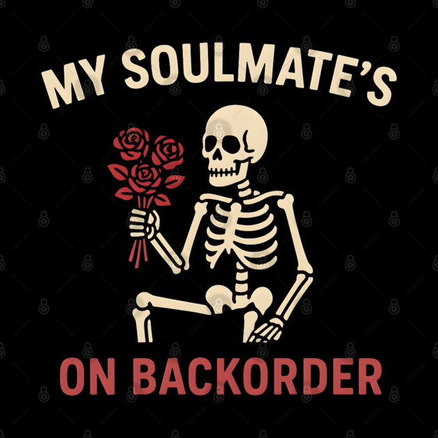 My Soulmate’s on Backorder Funny Skeleton Love Graphic by MakerMind8.2