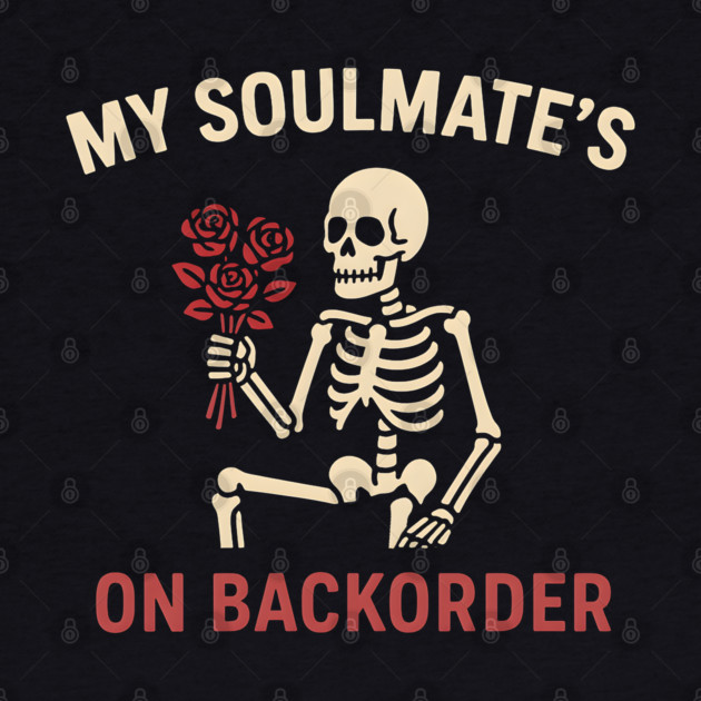 My Soulmate’s on Backorder Funny Skeleton Love Graphic by MakerMind8.2