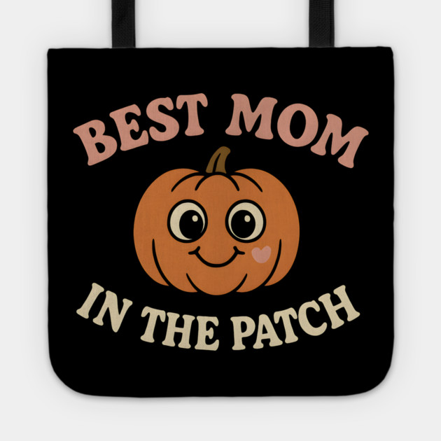 Best Mom in the Patch Pumpkin Graphic for Halloween & Fall Tote by MakerMind8.2