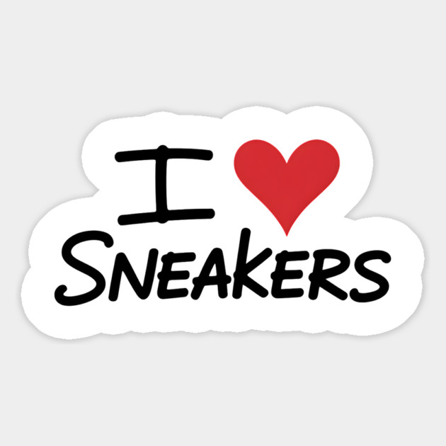 I Love Sneakers Magnet by UrbanLifeApparel