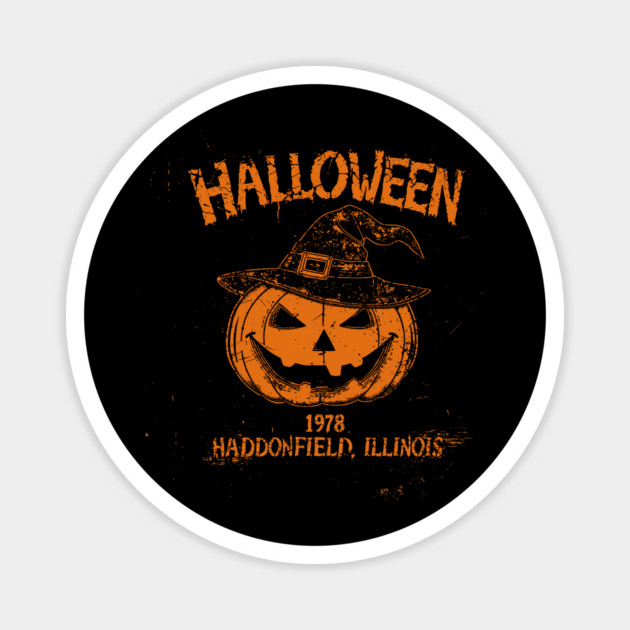 Halloween 1978 Holiday Spooky Pumpkin Haddonfield Magnet by JessArty
