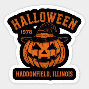 Halloween 1978 Holiday Spooky Myers Pumpkin Haddonfield Sticker