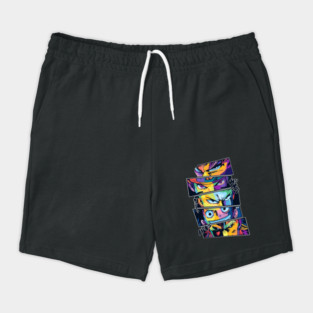 One Piece x Anime Legends Eyes Pop Art Shorts