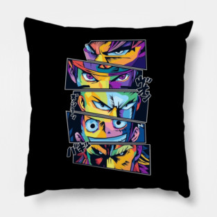 One Piece x Anime Legends Eyes Pop Art Pillow