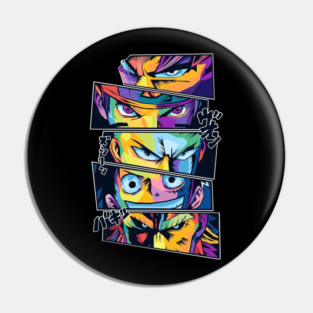 One Piece x Anime Legends Eyes Pop Art Pin