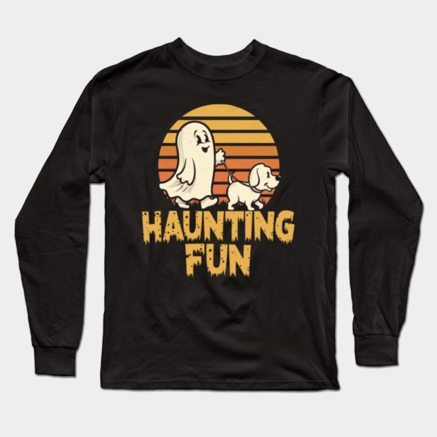Haunting Fun Long Sleeve T-Shirt by Fauzi's Store