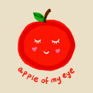 Cute "Apple of My Eye" Graphic