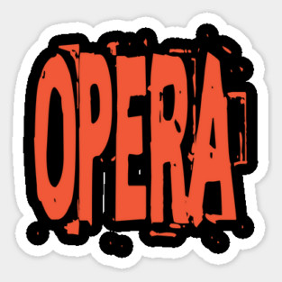 ZZ Opera Music D5238 Sticker