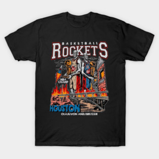 Hakeem Olajuwon & Clyde Drexler Skeleton Dou T-Shirt
