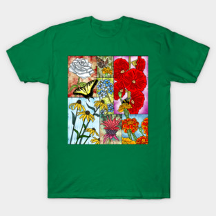 My Loving Garden with green background T-Shirt