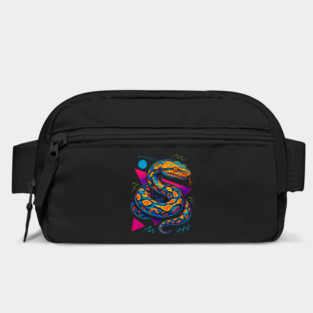 Retro Neon Reticulated Python Bag
