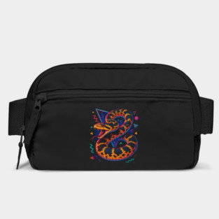 Retro Neon Albino Bull Snake Bag