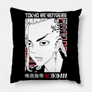 Draken Tokyo Revengers Manga Style Art Pillow