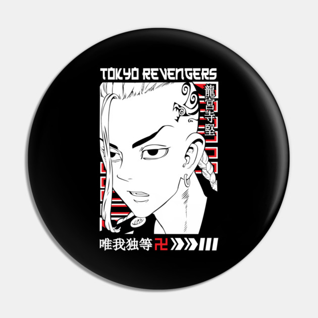 Draken Tokyo Revengers Manga Style Art Pin by Otaku Vibes