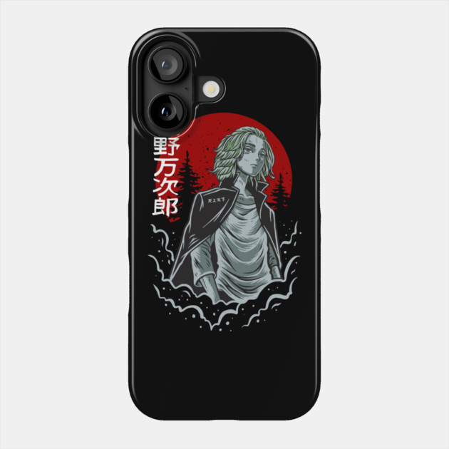 Mikey Tokyo Revengers Red Sun Art Phone Case by Otaku Vibes