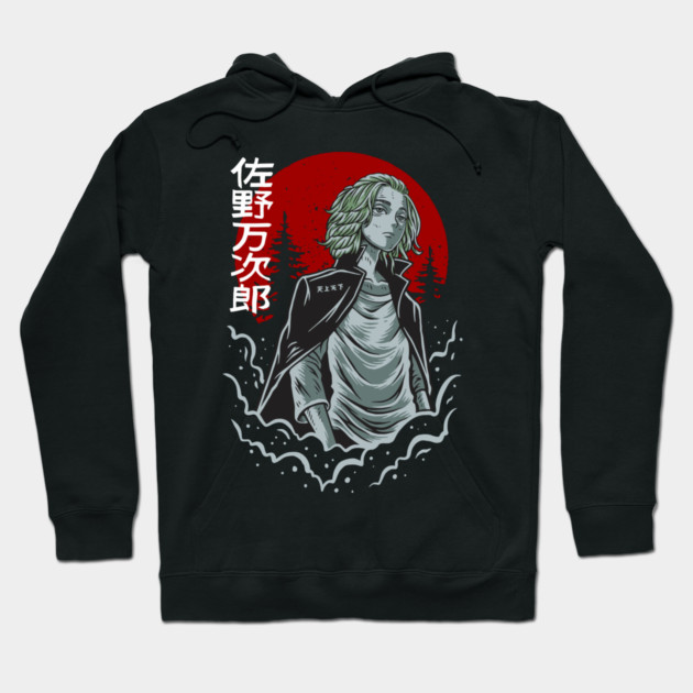 Mikey Tokyo Revengers Red Sun Art Hoodie by Otaku Vibes