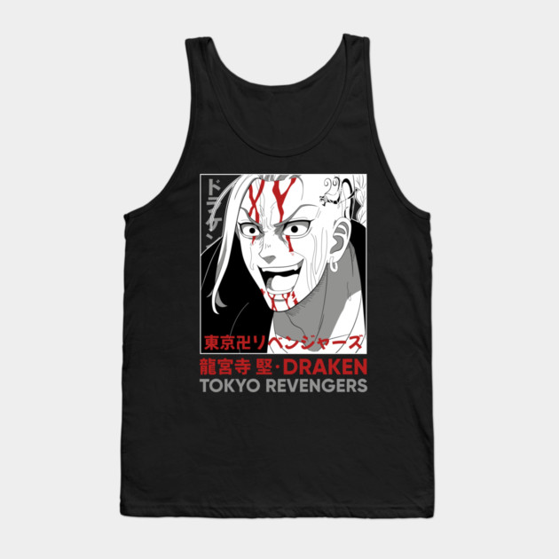 Tokyo Revengers - Draken Cool Art Tank Top by Otaku Vibes
