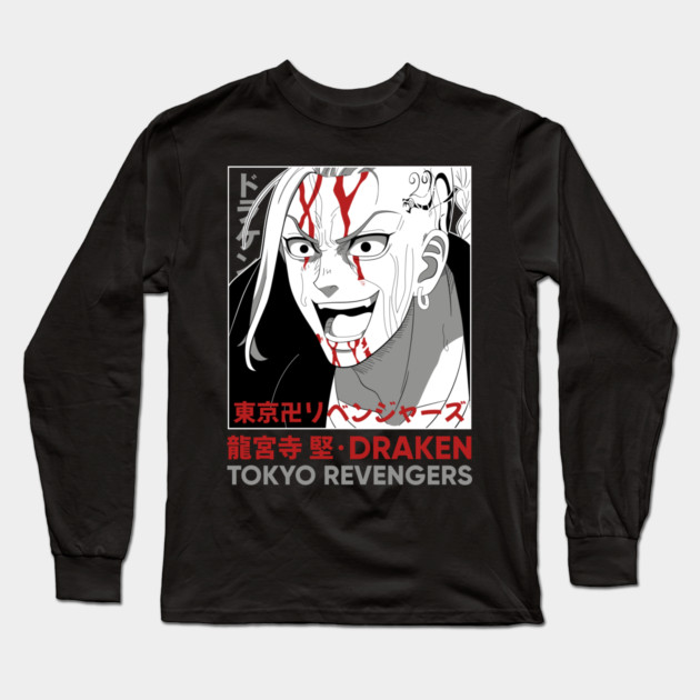 Tokyo Revengers - Draken Cool Art Long Sleeve T-Shirt by Otaku Vibes