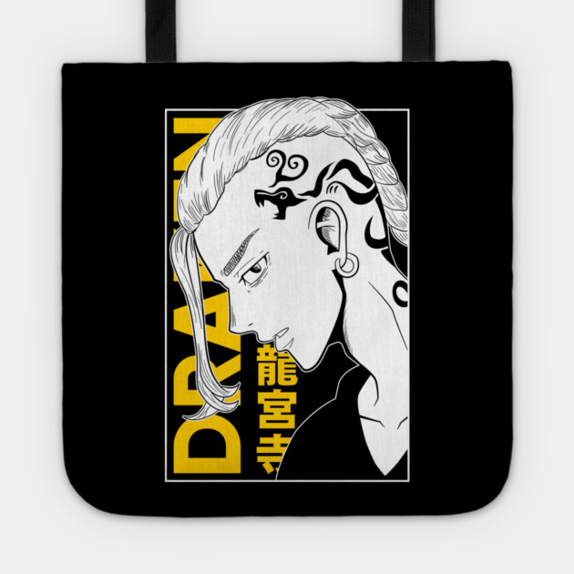 Draken Tokyo Revengers Yellow Manga Style Tote by Otaku Vibes