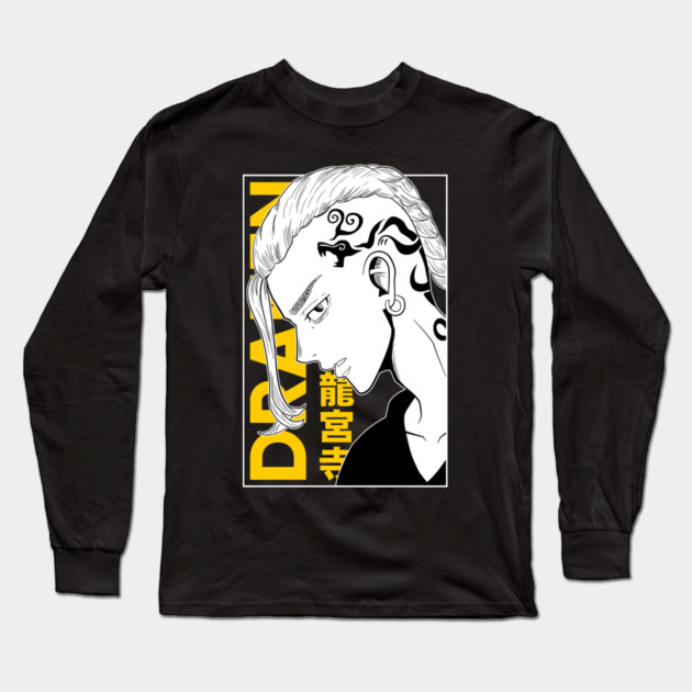 Draken Tokyo Revengers Yellow Manga Style Long Sleeve T-Shirt by Otaku Vibes