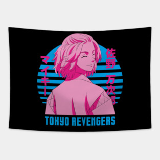 Mikey - Tokyo Revengers Neon Retro Art Tapestry