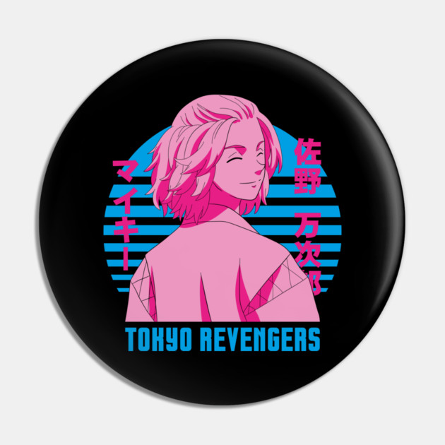 Mikey - Tokyo Revengers Neon Retro Art Pin by Otaku Vibes