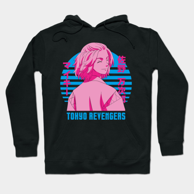 Mikey - Tokyo Revengers Neon Retro Art Hoodie by Otaku Vibes
