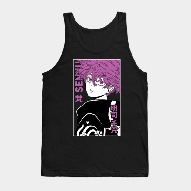 Tokyo Revengers - Senju Purple Monochrome Tank Top by Otaku Vibes