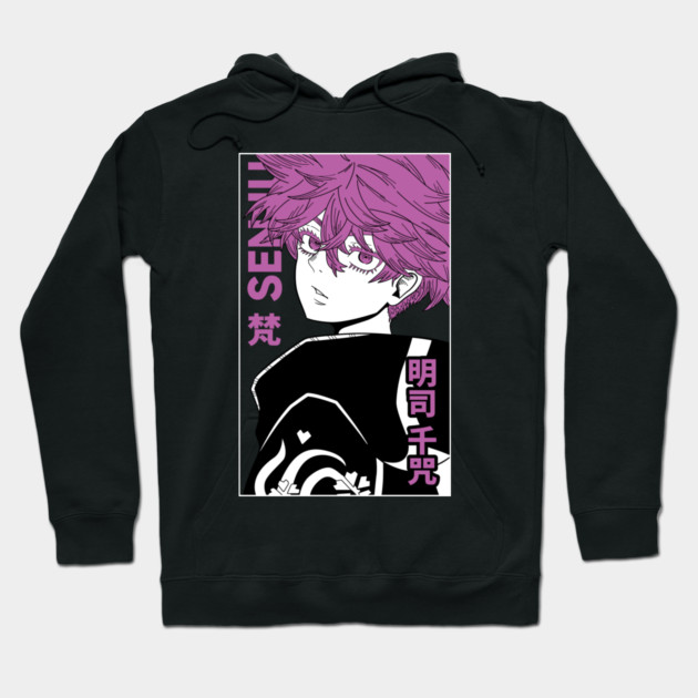 Tokyo Revengers - Senju Purple Monochrome Hoodie by Otaku Vibes