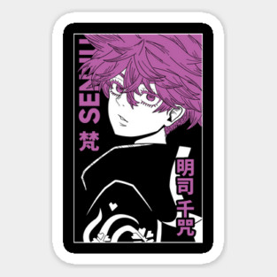 Tokyo Revengers - Senju Purple Monochrome Magnet