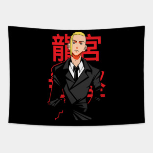 Tokyo Revengers - Draken Red Kanji Tapestry