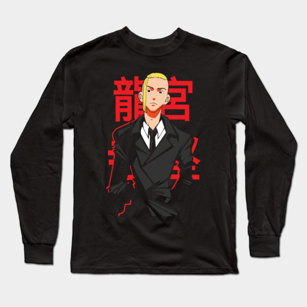 Tokyo Revengers - Draken Red Kanji Long Sleeve T-Shirt by Otaku Vibes