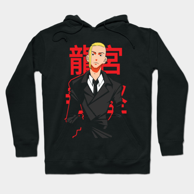 Tokyo Revengers - Draken Red Kanji Hoodie by Otaku Vibes
