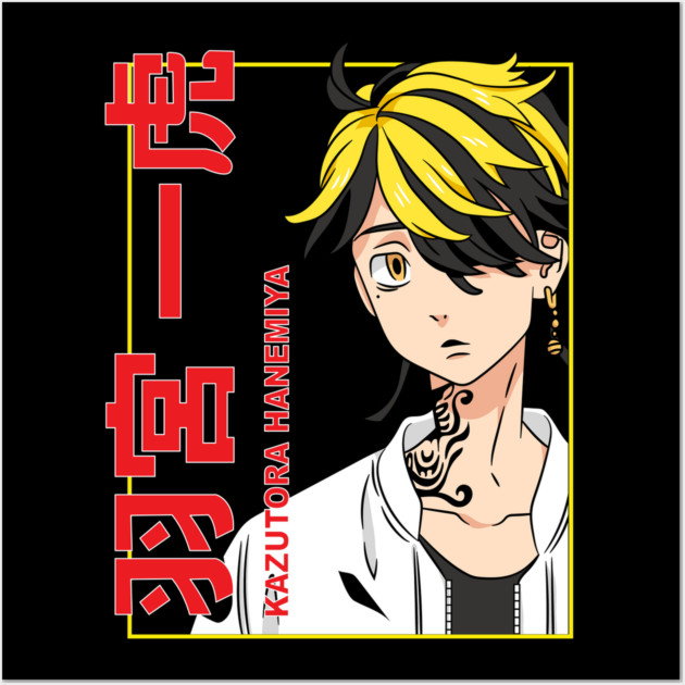 Tokyo Revengers Kazutora Edge Style Wall Art by Otaku Vibes