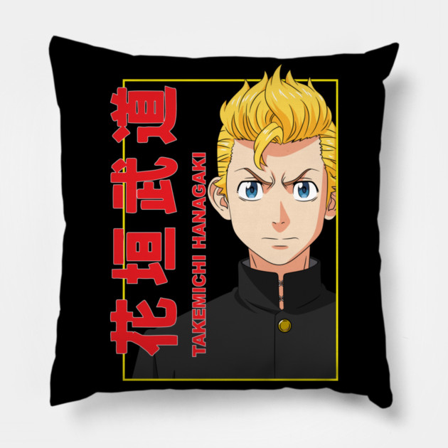Takemichi - Tokyo Revengers Cool Art Pillow by Otaku Vibes