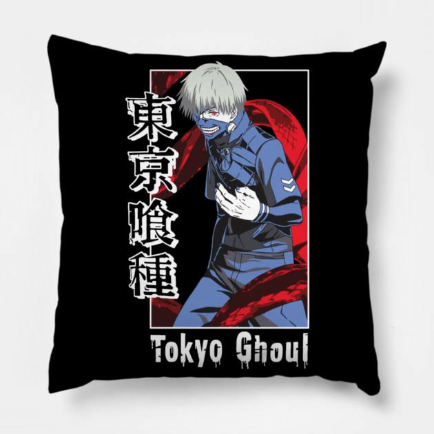 Kaneki Tokyo Ghoul Masked Rage Art Pillow by Otaku Vibes