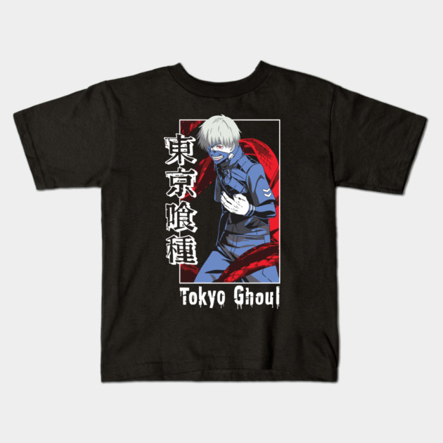Kaneki Tokyo Ghoul Masked Rage Art Kids T-Shirt by Otaku Vibes