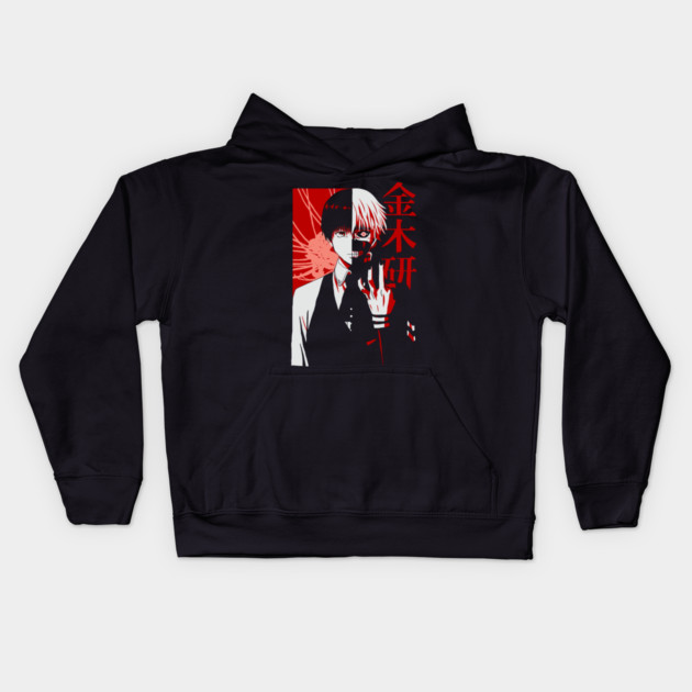 Kaneki Dual Form Tokyo Ghoul Red Art Kids Hoodie by Otaku Vibes