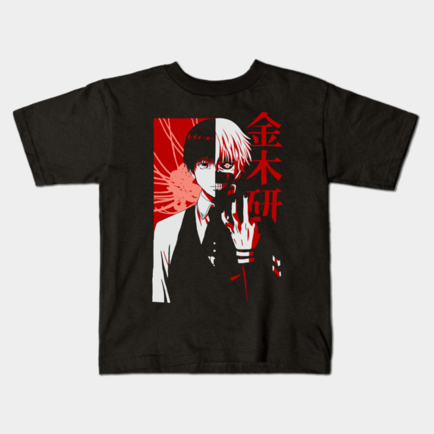 Kaneki Dual Form Tokyo Ghoul Red Art Kids T-Shirt by Otaku Vibes
