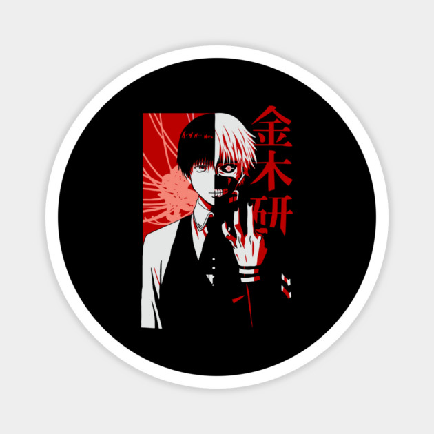 Kaneki Dual Form Tokyo Ghoul Red Art Magnet by Otaku Vibes