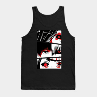 Tokyo Ghoul - Eye Close-Ups Character Panel Tank Top