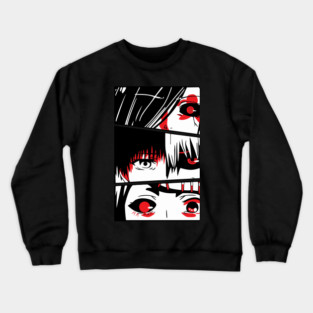 Tokyo Ghoul - Eye Close-Ups Character Panel Crewneck Sweatshirt