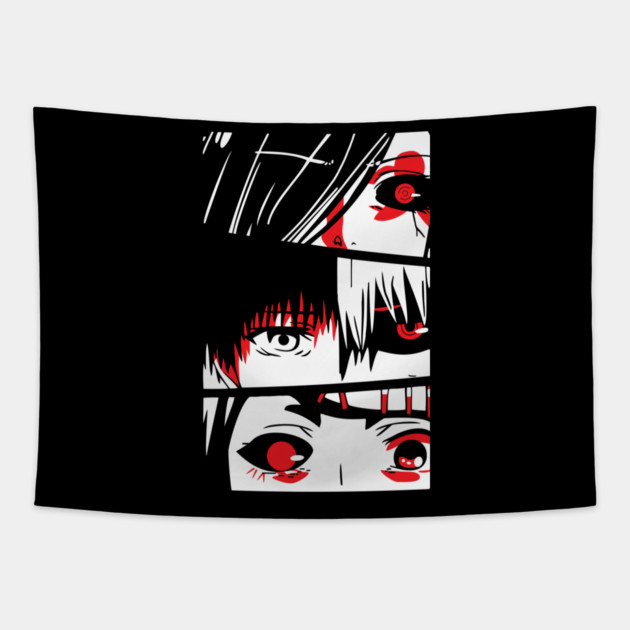 Tokyo Ghoul - Eye Close-Ups Character Panel Tapestry by Otaku Vibes