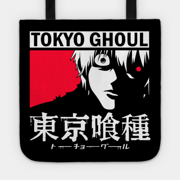 Kaneki with Glowing Red Eye – Tokyo Ghoul Tote by Otaku Vibes