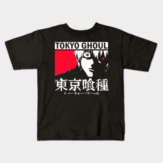 Kaneki with Glowing Red Eye – Tokyo Ghoul Kids T-Shirt by Otaku Vibes
